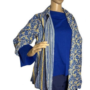 HABITAT tunic,blouse, NEW!women M,L & XL.,textured, crinkled, stripes,Lagenlook